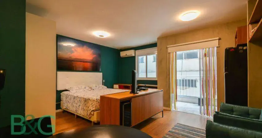 Studio com 1 dormitório à venda, 36 m² por r$ 390.000 - república - são paulo/sp