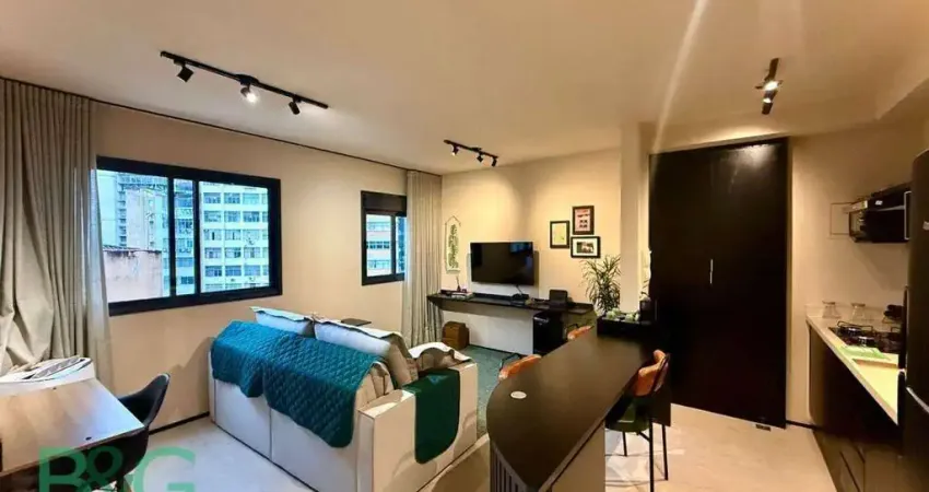 Apartamento com 1 dormitório, 50 m² - venda por r$ 509.600 ou aluguel por r$ 3.659/mês - bela vista - são paulo/sp