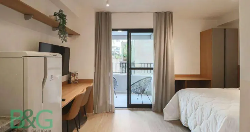 Studio com 1 dormitório à venda, 25 m² por r$ 430.000 - vila buarque - são paulo/sp