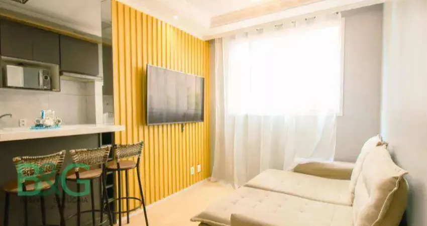 Apartamento com 2 dormitórios à venda, 45 m² por r$ 374. - belém - são paulo/sp