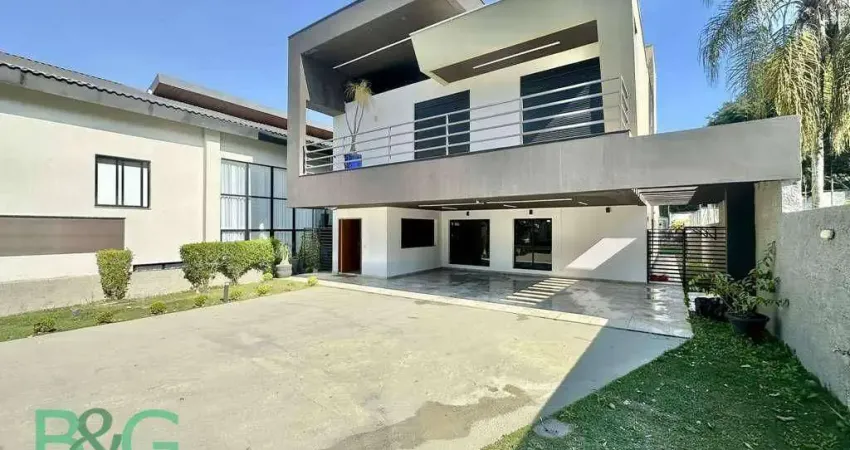 Casa com 4 dormitórios, 360 m² - venda por r$ 3.200.000 ou aluguel por r$ 18.996/mês - chácaras são carlos - cotia/sp