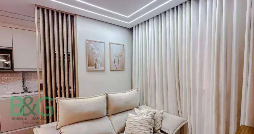 Apartamento com 2 dormitórios à venda, 38 m² por r$ 374. - canindé - são paulo/sp