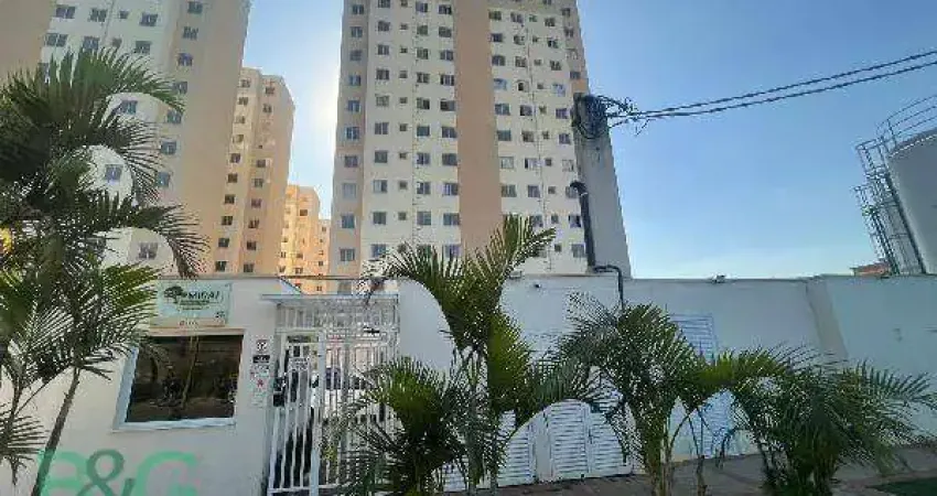 Apartamento com 1 dormitório à venda, 44 m² por r$ 142.894 - gleba do pêssego - são paulo/sp