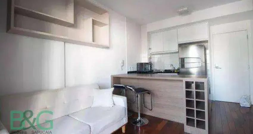 Apartamento com 1 dormitório para alugar, 32 m² por r$ 5.125/mês - santo amaro - são paulo/sp