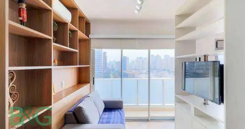 Apartamento com 1 dormitório para alugar, 33 m² por r$ 5.694,06/mês - santo amaro - são paulo/sp