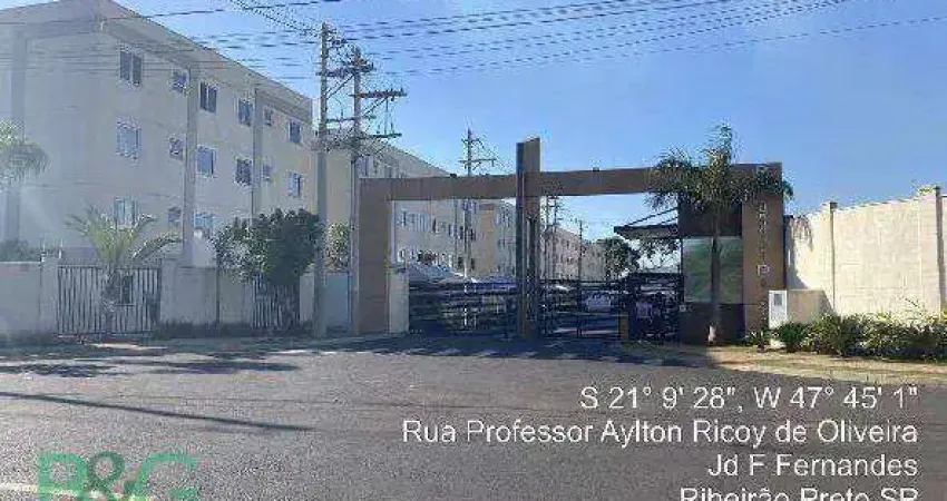 Apartamento com 2 dormitórios à venda, 40 m² por r$ 166.211 - jardim ouro branco - ribeirão preto/sp