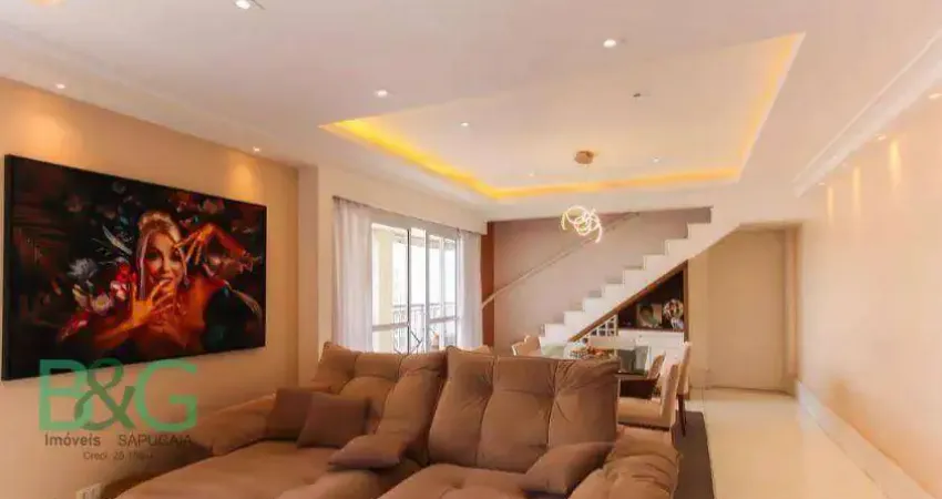 Apartamento duplex com 3 dormitórios à venda, 346 m² por r$ 5.879. - parque da mooca - são paulo/sp