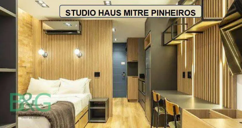 Studio à venda, 27 m² por R$ 560.500,00 - Pinheiros - São Paulo/SP
