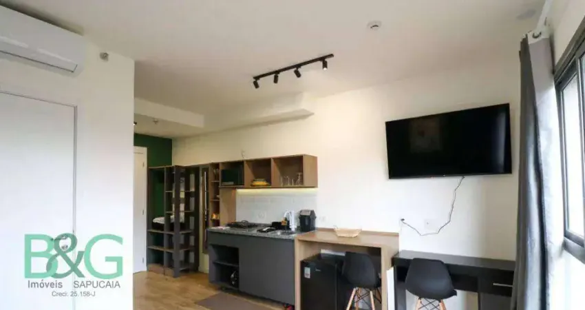 Studio com 1 dormitório à venda, 25 m² por r$ 349.000 - brooklin - são paulo/sp