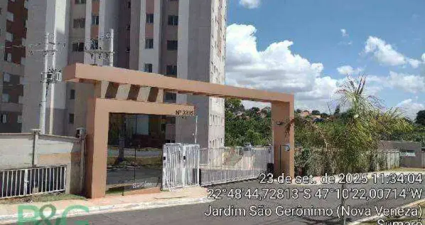 Apartamento com 2 dormitórios à venda, 44 m² por r$ 229.595 - loteamento jardim das estâncias - sumaré/sp
