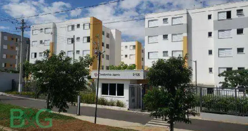 Apartamento com 2 dormitórios à venda, 43 m² por r$ 144.000 - bela vista - paulínia/sp
