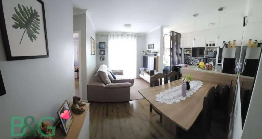 Apartamento com 2 dormitórios à venda, 46 m² por r$ 261.250 - jardim guilhermino - guarulhos/sp