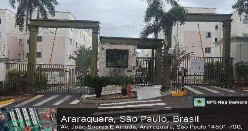 Apartamento com 2 dormitórios à venda, 46 m² por R$ 160.432 - Parque Laranjeiras - Araraquara/SP
