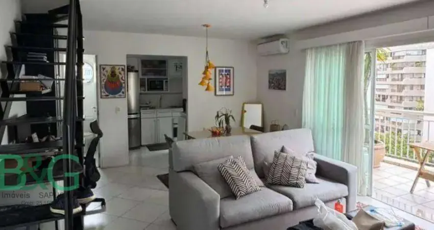 Apartamento Duplex com 1 dormitório à venda, 74 m² por R$ 1.490.000 - Moema - São Paulo/SP