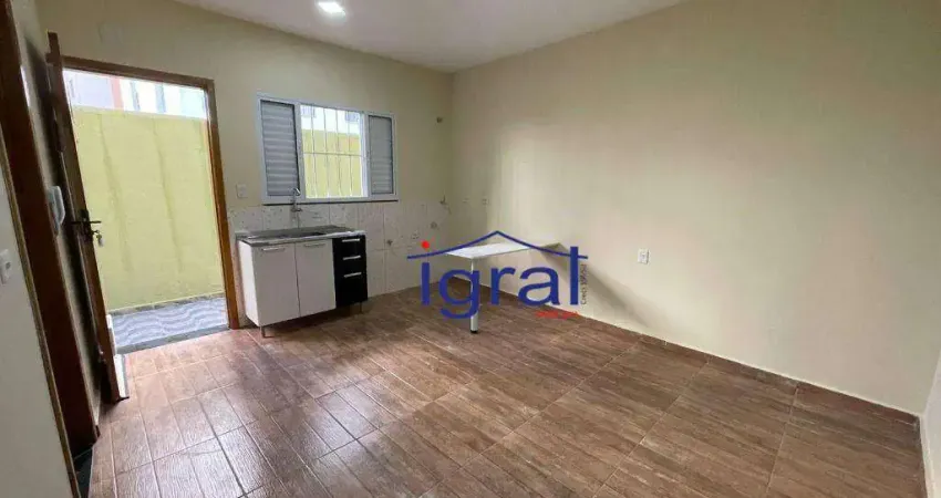 Studio com 1 dormitório para alugar, 19 m² por R$ 1.214,00/mês - Vila Guarani - São Paulo/SP