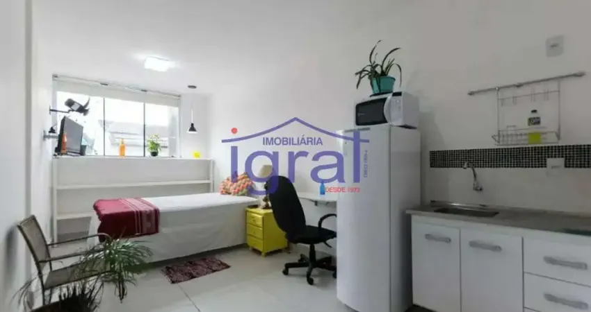 Apartamento mobiliado com 1 dormitório para alugar, 35 m² por r$ 2.135,00/mês - praça da árvore
