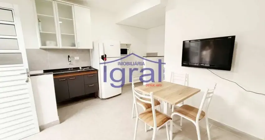 Kitnet mobiliada com 1 dormitório para alugar, 20 m² por r$1.620,00 - vila do encontro - são paulo