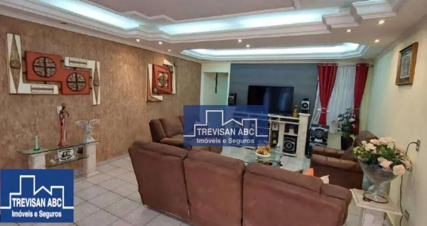 Sobrado à venda no jd. palermo/sbc; 2 dorms;suíte, 4 wcs; lavabos; 7 vagas de garagem; 225m²