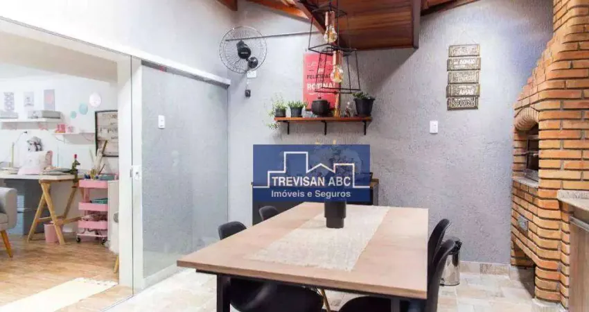 Sobrado com 3 dormitórios à venda, 125 m²- parque joão ramalho - santo andré/sp