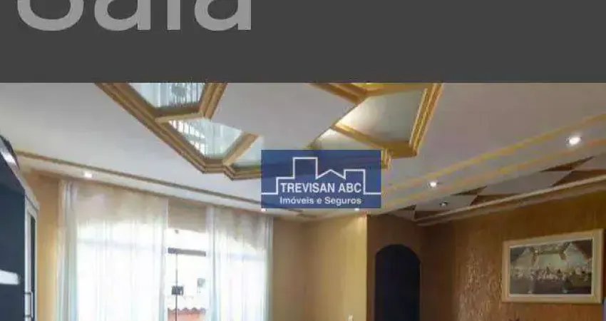 Sobrado com 3 dormitórios à venda, 110 m² - parque das nações - santo andré/sp