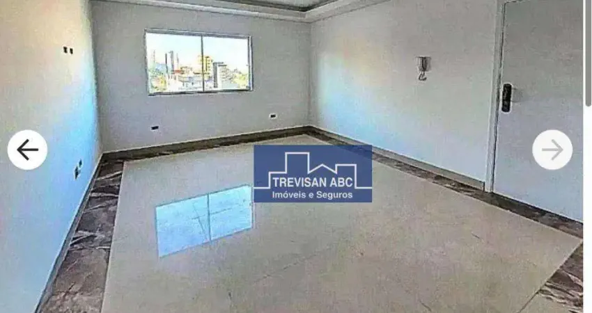 Cobertura com 2 dormitórios à venda, 110 m² - campestre - santo andré/sp