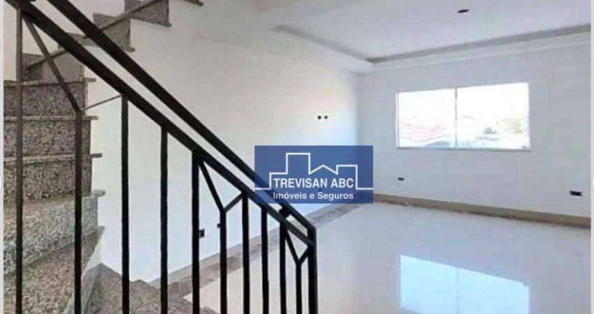 Cobertura com 2 dormitórios para alugar, 110 m² - Campestre - Santo André/SP