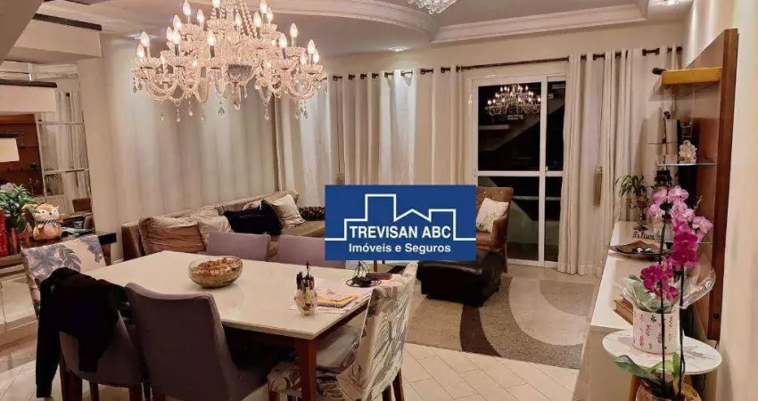 Apartamento Triplex com 3 dormitórios à venda, 187 m² - Santa Maria - Santo André/SP