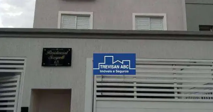 Cobertura com 2 dormitórios à venda, 88 m² - vila scarpelli - santo andré/sp