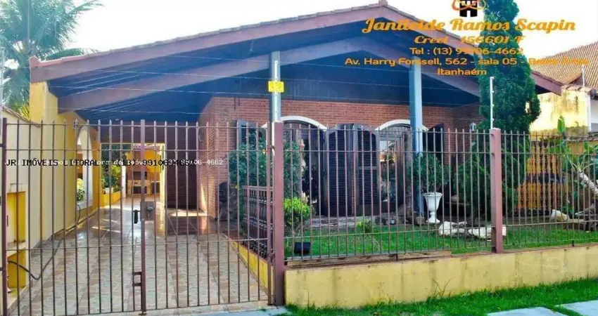 Casa para venda em itanhaém, jardim grandesp, 3 dormitórios, 2 suítes, 3 banheiros, 4 vagas