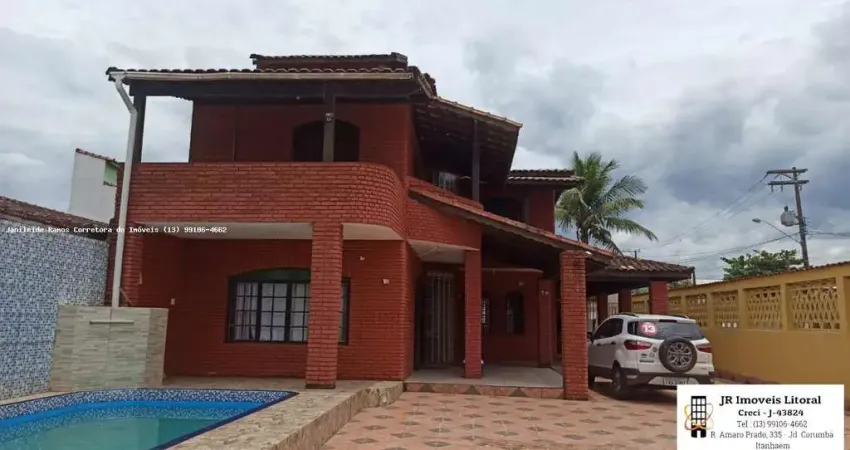 Sobrado para venda em mongaguá, balneário itaoca, 4 dormitórios, 3 suítes, 4 banheiros, 7 vagas