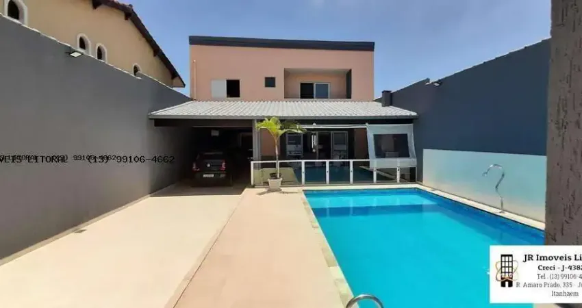 Sobrado para venda em itanhaém, jequitiba, 5 dormitórios, 2 suítes, 3 banheiros, 10 vagas