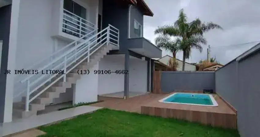 Casa para venda em itanhaém, jardim regina, 3 dormitórios, 2 suítes, 4 banheiros, 3 vagas