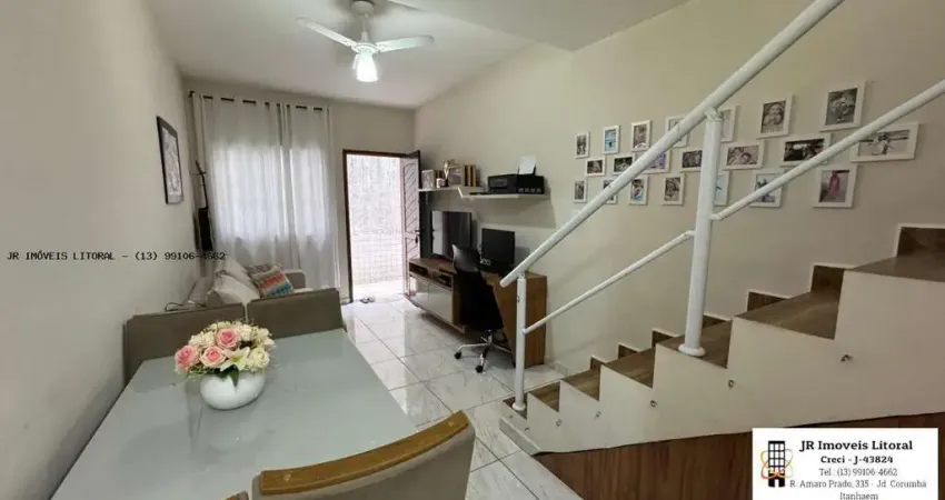 Sobrado para venda em praia grande, guilhermina, 2 dormitórios, 2 banheiros, 1 vaga