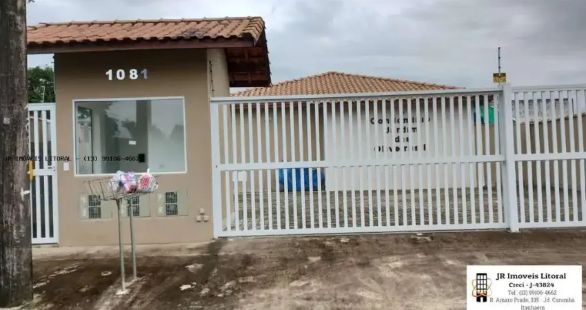 Casa em condomínio para venda em itanhaém, cibratel ii, 1 dormitório, 1 banheiro, 1 vaga