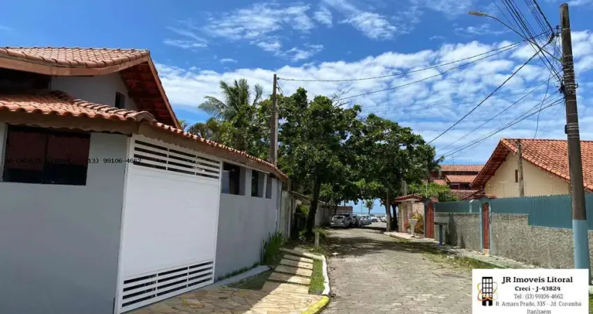 Casa térrea para locação em itanhaém, gaivota, 3 dormitórios, 1 suíte, 2 banheiros, 2 vagas