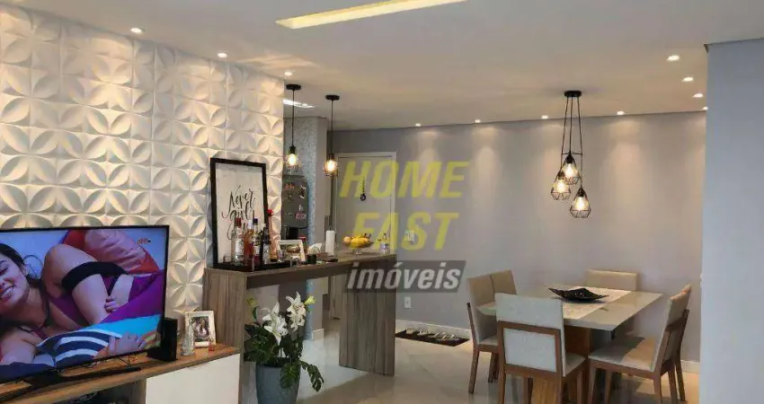 Apartamento com 2 dormitórios para alugar, 86 m² por r$ 5.925,00/mês - jardim flor da montanha - guarulhos/sp