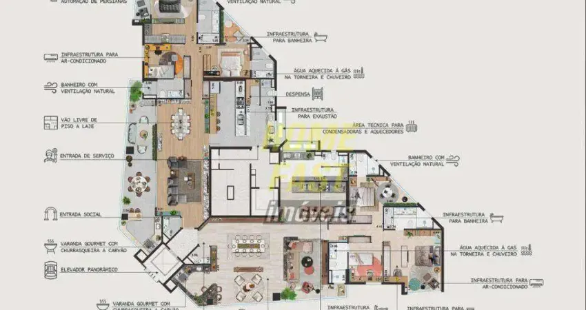 Apartamento com 3 dormitórios à venda, 172 m² por r$ 1.939.671 - vila augusta - guarulhos/sp