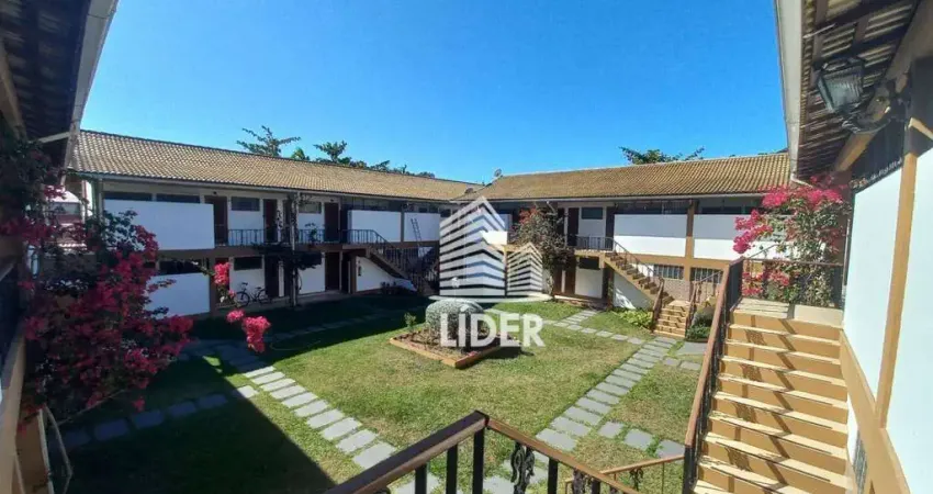 Apartamento com 1 dormitório para alugar, 48 m² por R$ 2.200,00/mês - Portinho - Cabo Frio/RJ