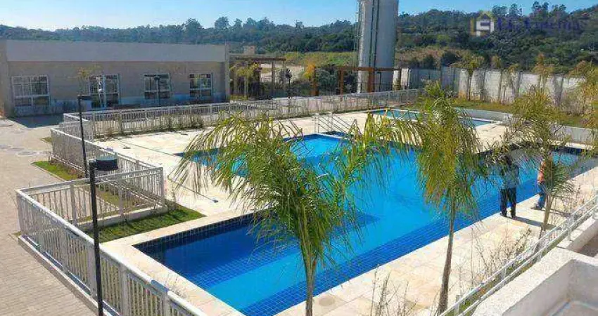 Apartamento com 1 dormitório para alugar, 51 m² por r$ 2.500,00/mês - granja viana - cotia/sp