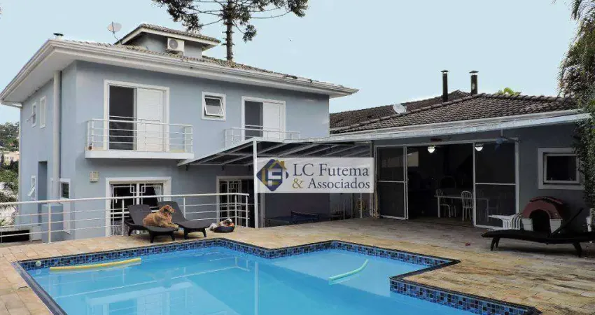 Casa com 4 dormitórios, 400 m² - venda por r$ 1.650.000,00 ou aluguel por r$ 12.327,50/mês - granja viana - carapicuíba/sp