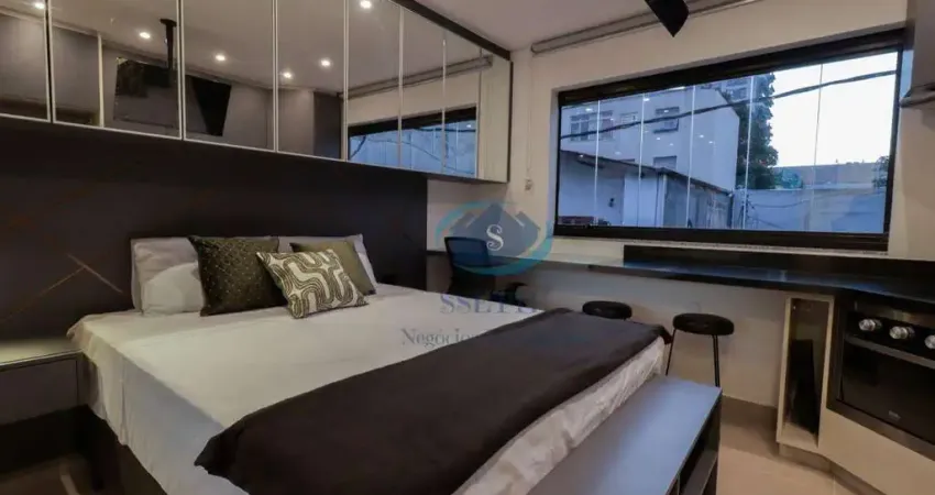 Studio mobiliado para locação em moema, a 500 metros do metrô eucaliptos