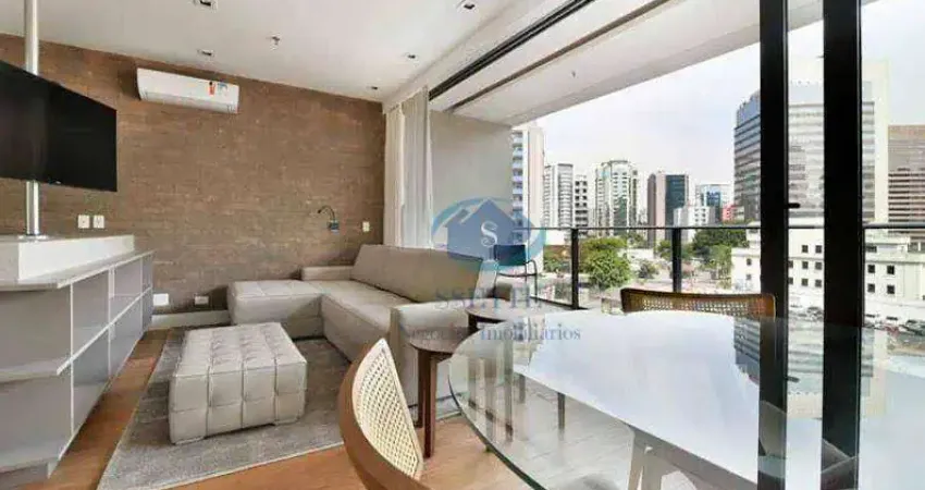 Apartamento com 1 dormitório para alugar, 65 m² por R$ 6.100,00/mês - Vila Olímpia - São Paulo/SP