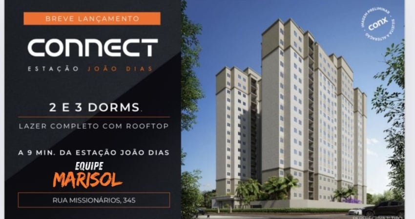 Apartamento 2 ou 3 quartos em Santo Amaro Connect João Dias