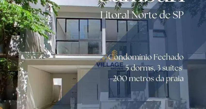 Sobrado com 5 dormitórios à venda, 176 m² por r$ 3.000.000,00 - camburi - são sebastião/sp