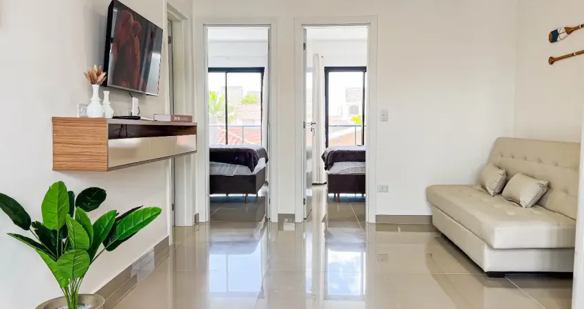 Apartamento mobiliado balneário perequê matinhos pr a menos 100m do mar