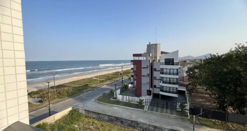 Oportunidade última unidade matinhos apartamento 2 dormitórios com suíte  prédio frente ao mar