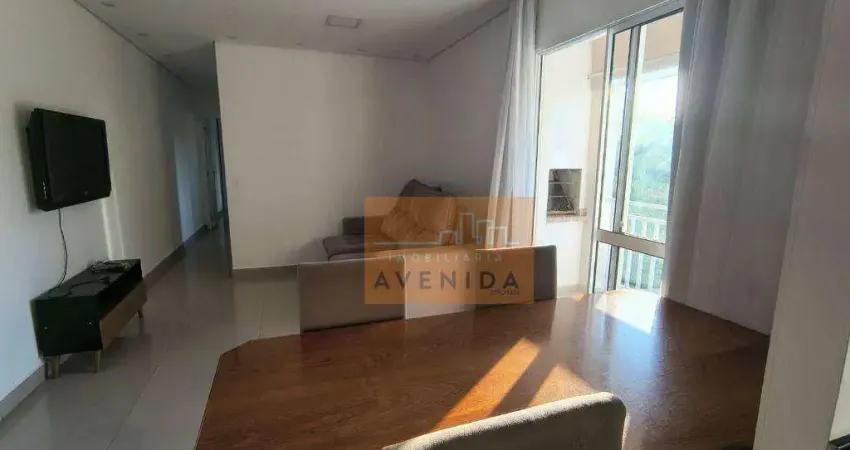 Apartamento com 3 dormitórios para alugar, 66 m² por R$ 3.500,00/mês - Jardim America - Paulínia/SP