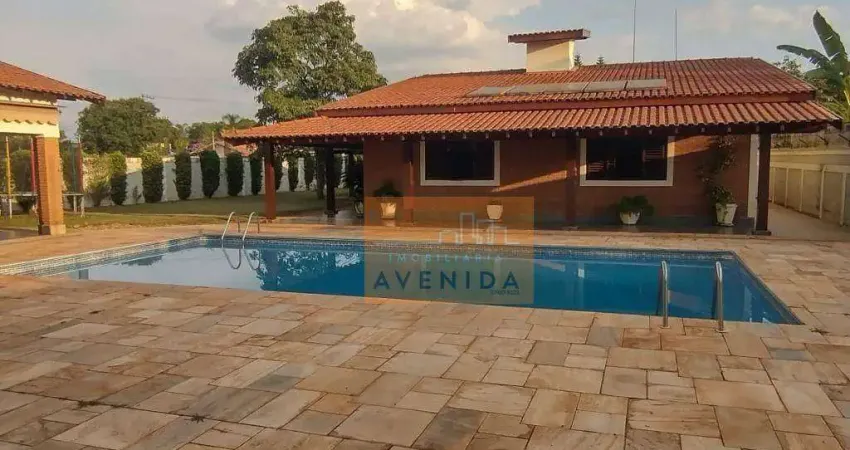 Chácara com 4 dormitórios, 2500 m² - venda por r$ 6.500.000,00 ou aluguel por r$ 17.000,00/mês - santa terezinha - paulínia/sp