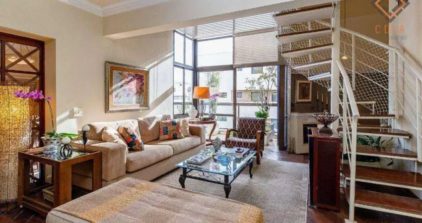 Cobertura à venda com 3 dormitórios sendo 2 suítes, 4 banheiros e 4 vagas de garagem, localizado no campo belo.