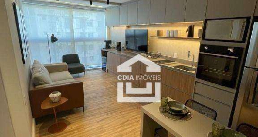 Apartamento para venda e locação com 1 dormitório, 1 banheiro e 1 vaga de garagem. Localizado em Pinheiros.